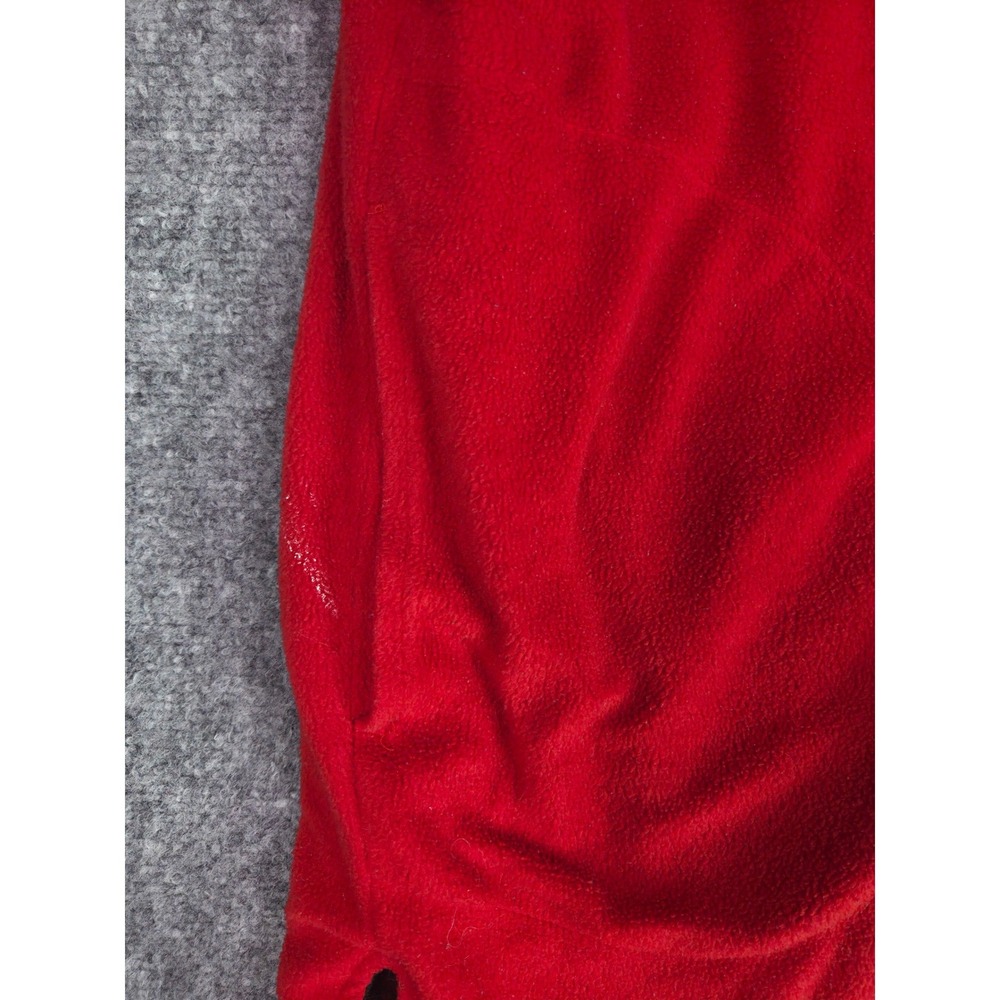 Vintage Marlboro Unlimited Fleece Pullover Mens XL Red Quarter Zip Plaid Trim - Picture 8 of 10
